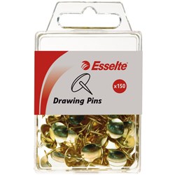 ESSELTE PINS DRAWING Brass Pack of 150