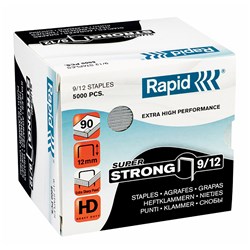 RAPID STAPLES 9/12 12mm Heavy Duty Box of 5000