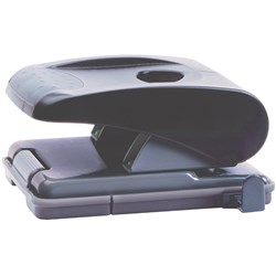 MARBIG 2 HOLE PUNCH Small 12 Sheet Black 