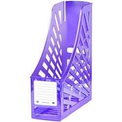 ITALPLAST MAGAZINE HOLDER Translucent Purple 