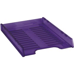 ITALPLAST DOCUMENT TRAY A4 Compact Multi Fit Tint Purp 