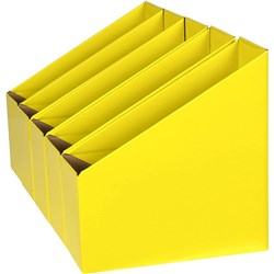 MARBIG BOOK BOX Small Yellow Pack of 5