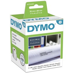 DYMO LABELWRITER LABELS Paper Lge Address 36x89 30321 Box of 520