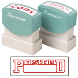 XSTAMPER -1 COLOUR -TITLES P-Q 1211 Posted/Date Red 