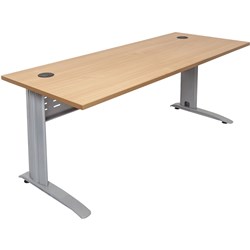 RAPID SPAN DESK W1500xH700mm Beech Top Silver Legs