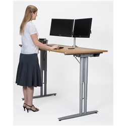 SYLEX SIT STAND ELECTRIC DESK Base & White Top 1800x800mm 