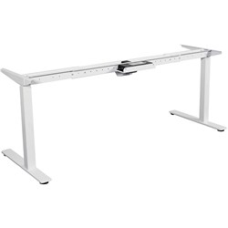 SUMMIT 2 SIT TO STAND Straight Desk Frame Only.White H725-1175 W1500-1800 D750 Top