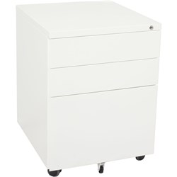 RAPIDLINE MOBILE PEDESTAL 3DR 2 Std 1 Filing White W450mm x D472mm x H610mm