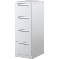 STEELCO FILING CABINET 4 Drawer White Satin 