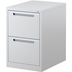 STEELCO FILING CABINET 2 Drawer White Satin 