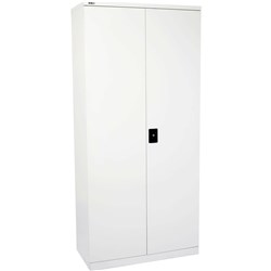 GO STATIONERY CUPBOARD H2000xw910xd450mm Silver Grey 