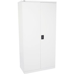 GO STATIONERY CUPBOARD H1830xw910xd450mm Silver Grey 