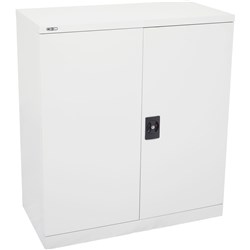 GO STATIONERY CUPBOARD H1015xw910xd450mm Silver Grey 