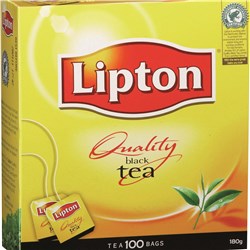 LIPTON BLACK TEA BAGS Pack of 100 