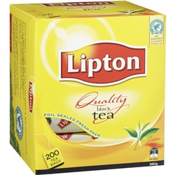 LIPTON BLACK TEA BAGS Pack of 200 