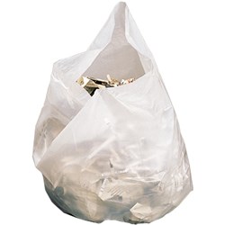 GARBAGE BAGS MEDIUM 28LITRES White Pack of 50  