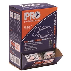 PROPLUG EPOC CORDED EARPLUGS Disposable, 110dB, Class5 Box of 100