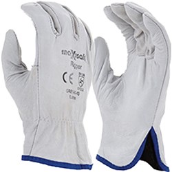 MAXISAFE NATURAL RIGGER GLOVES FULL GRAIN 