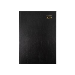 DEBDEN KYOTO DIARY A5 Day to Page 1Hr Black 