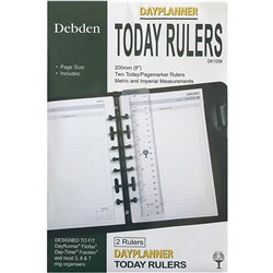 DEBDEN DAYPLANNER REFILL DESK Today Ruler 216x140mm Pack of 2