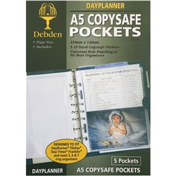 DEBDEN DAYPLANNER REFILL DESK A5 Pockets 216x140mm 