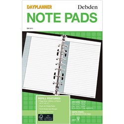 DEBDEN DAYPLANNER REFILL DESK Notepad - White 216x140mm Pack of 2