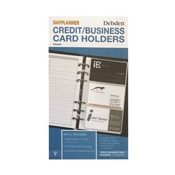 DEBDEN DAYPLANNER REFILL Business Card Holder 172x96mm 