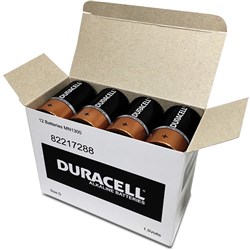 DURACELL COPPERTOP BATTERY D Bulk Pack of 12 