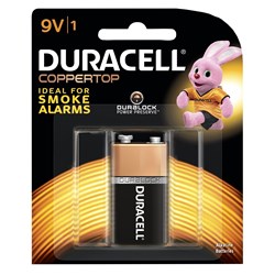 DURACELL COPPERTOP BATTERY 9V 