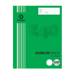 TUDOR & OLYMPIC EXERCISE BOOKS 225x175 240P 8mm Ruled E2824 