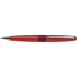 PILOT MR BALLPOINT PEN MR3 Wave Metallic Red Barrel  Medium Black Ink