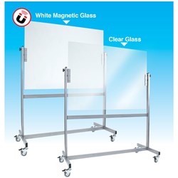 VISIONCHART MOBILE GLASSBOARD 1210x855mm White  