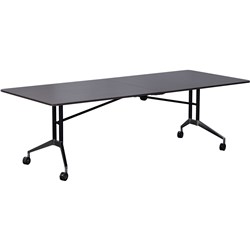 Rapid Edge Folding Boardroom Table-Includes 2 x Table Links 2400mm W x 1000mm D x 743mm H