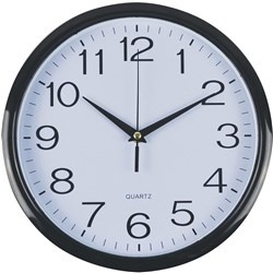 ITALPLAST WALL CLOCK Black Trim