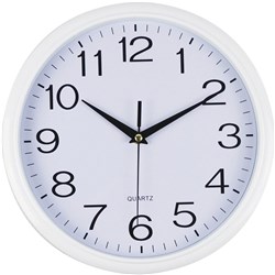 ITALPLAST WALL CLOCK White Trim