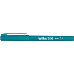 ARTLINE 200 FINELINER PENS 0.4mm Dark Green Pack of 12 