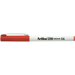 ARTLINE 210 FINELINER PENS 0.6mm Dark Red