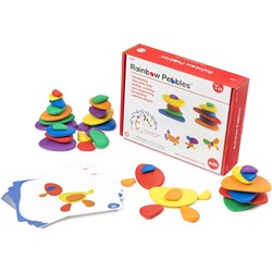 EDX EDUCATION RAINBOW PEBBLES Set In A Box 