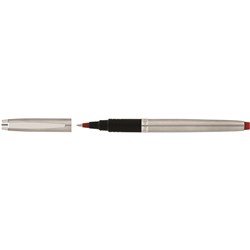 ARTLINE SIGNATURE SILVER Roller Ball Pen Red 